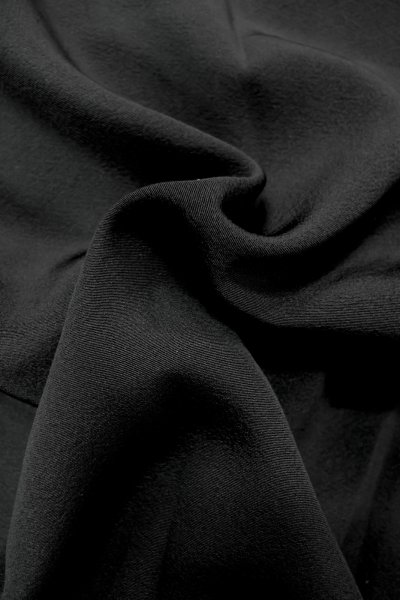 Photo10: P0225L Vintage Japanese kimono Black MONTSUKI crests for women / Silk. (Grade A+) (10)