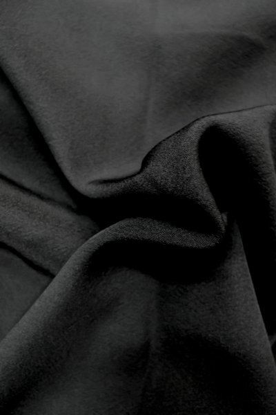 Photo11: P0225L Vintage Japanese kimono Black MONTSUKI crests for women / Silk. (Grade A+) (11)