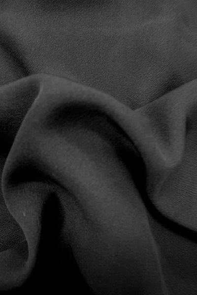 Photo10: P0225N Vintage Japanese kimono Black MONTSUKI crests for women / Silk. (Grade A) (10)