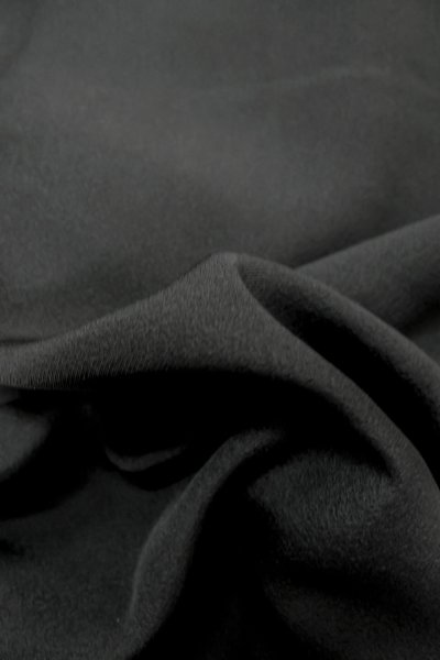 Photo11: P0225N Vintage Japanese kimono Black MONTSUKI crests for women / Silk. (Grade A) (11)