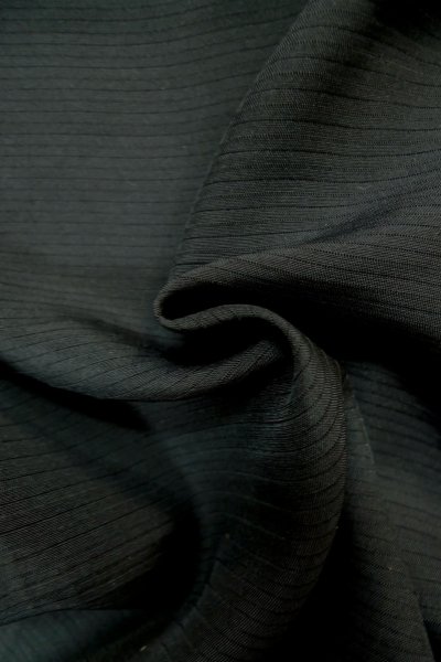 Photo5: P0225O Vintage Japanese kimono Black MONTSUKI crests for women / Silk. (Grade A) (5)