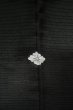 Photo3: P0225P Vintage Japanese kimono Black MONTSUKI crests for women / Silk. (Grade A) (3)