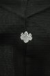 Photo3: P0225Q Vintage Japanese kimono Black MONTSUKI crests for women / Silk. (Grade A) (3)