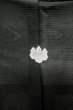 Photo3: Mint P0225R Vintage Japanese kimono Black MONTSUKI crests for women / Silk., There are stains on the wrong side of collar only. (Grade A) (3)