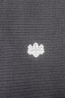 Photo3: P0225U Vintage Japanese kimono Black MONTSUKI crests for women / Silk., There are stains on the wrong side of collar only. (Grade B) (3)