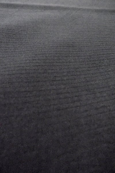 Photo7: P0225U Vintage Japanese kimono Black MONTSUKI crests for women / Silk., There are stains on the wrong side of collar only. (Grade B) (7)