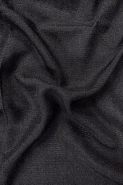 Photo9: P0225U Vintage Japanese kimono Black MONTSUKI crests for women / Silk., There are stains on the wrong side of collar only. (Grade B) (9)