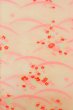 Photo4: P0225W Vintage Japanese kimono Light Pink JUBAN undergarment for women / Mousseline. SAKURA cherry blossom (Grade B) (4)