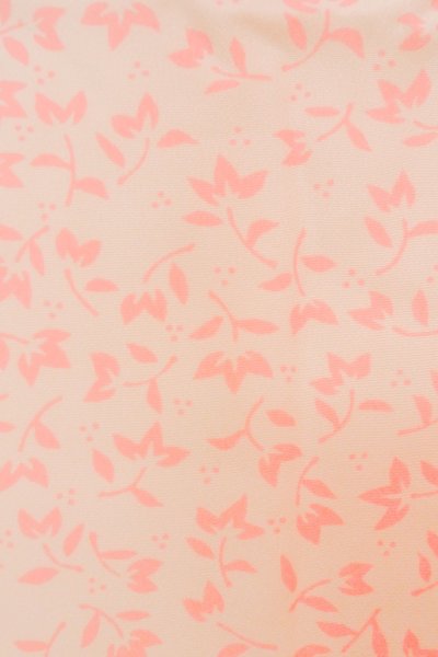 Photo7: P0225X Vintage Japanese kimono Pale Pink JUBAN undergarment for women / Synthetic. Flower (Grade B) (7)