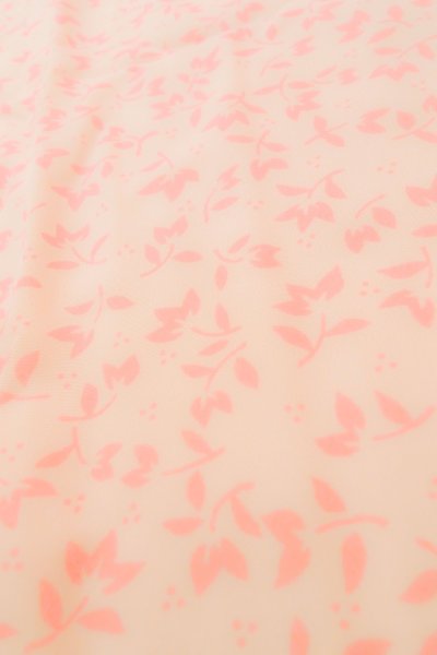 Photo9: P0225X Vintage Japanese kimono Pale Pink JUBAN undergarment for women / Synthetic. Flower (Grade B) (9)
