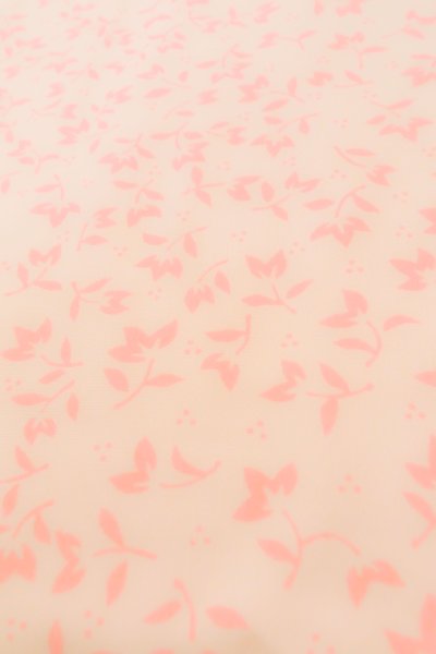 Photo10: P0225X Vintage Japanese kimono Pale Pink JUBAN undergarment for women / Synthetic. Flower (Grade B) (10)