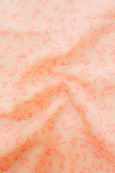 Photo11: P0225X Vintage Japanese kimono Pale Pink JUBAN undergarment for women / Synthetic. Flower (Grade B) (11)
