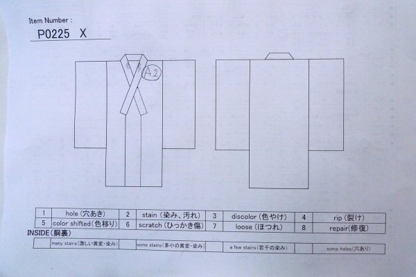 Photo13: P0225X Vintage Japanese kimono Pale Pink JUBAN undergarment for women / Synthetic. Flower (Grade B) (13)