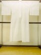 Photo2: P0225Y Vintage Japanese kimono White JUBAN undergarment for women / Linen. Camellia (Grade C) (2)
