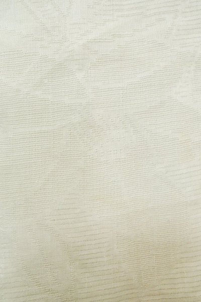 Photo7: P0225Y Vintage Japanese kimono White JUBAN undergarment for women / Linen. Camellia (Grade C) (7)