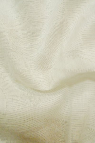 Photo11: P0225Y Vintage Japanese kimono White JUBAN undergarment for women / Linen. Camellia (Grade C) (11)