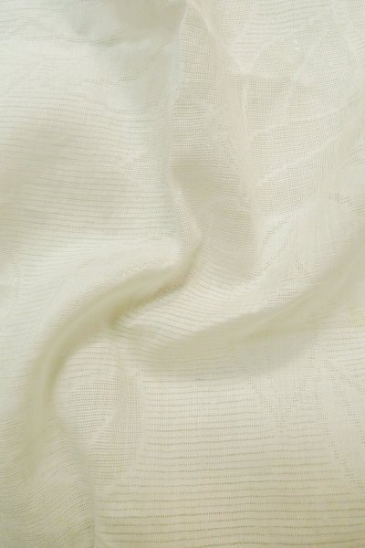 Photo12: P0225Y Vintage Japanese kimono White JUBAN undergarment for women / Linen. Camellia (Grade C) (12)
