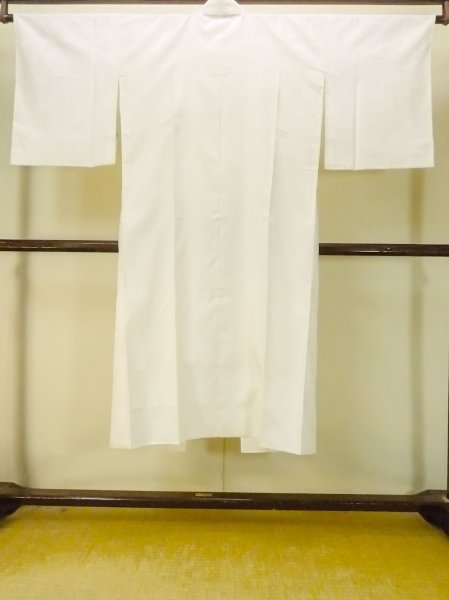Photo2: P0225Z Vintage Japanese kimono White JUBAN undergarment for women / Synthetic. KIRI paulownia (Grade B) (2)