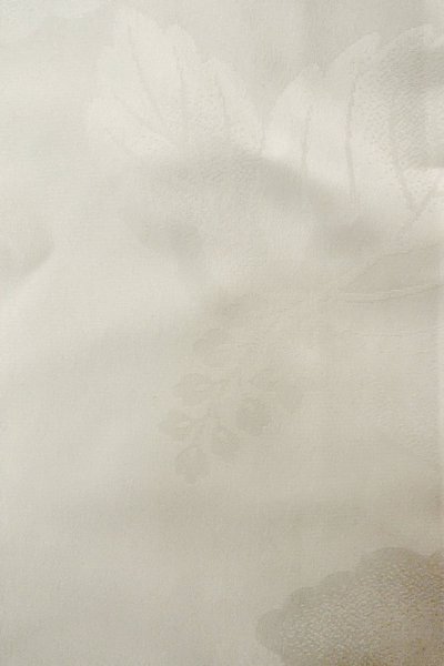 Photo7: P0225Z Vintage Japanese kimono White JUBAN undergarment for women / Synthetic. KIRI paulownia (Grade B) (7)
