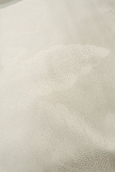 Photo9: P0225Z Vintage Japanese kimono White JUBAN undergarment for women / Synthetic. KIRI paulownia (Grade B) (9)