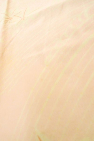 Photo8: P0226B Vintage Japanese kimono Pale Pink JUBAN undergarment for women / Silk. MOMIJI maple leaf (Grade C) (8)