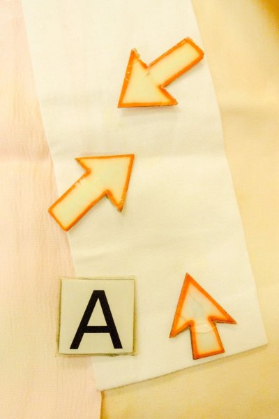 Photo12: P0226C Vintage Japanese kimono Pale Pink JUBAN undergarment for women / Silk. MOMIJI maple leaf (Grade C) (12)