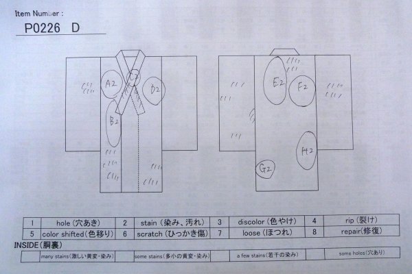 Photo11: P0226D Vintage Japanese kimono White JUBAN undergarment for women / Silk. (Grade D) (11)