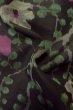 Photo12: Mint P0312A Antique Japanese kimono Black HAORI short jacket for women / Silk. Camellia (Grade A) (12)
