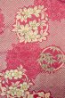Photo3: P0312B Antique Japanese kimono Pink HAORI short jacket for women / Silk. Flower circle (Grade B) (3)