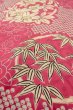 Photo8: P0312B Antique Japanese kimono Pink HAORI short jacket for women / Silk. Flower circle (Grade B) (8)