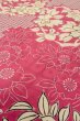Photo9: P0312B Antique Japanese kimono Pink HAORI short jacket for women / Silk. Flower circle (Grade B) (9)