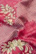 Photo12: P0312B Antique Japanese kimono Pink HAORI short jacket for women / Silk. Flower circle (Grade B) (12)