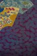 Photo4: P0312C Antique Japanese kimono Dark Purple HAORI short jacket for women / Silk. MOMIJI maple leaf (4)