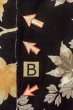 Photo15: P0312D Antique Japanese kimono Black HAORI short jacket for women / Silk. Chrysanthemum, More damages (Grade C) (15)
