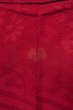 Photo3: P0312F Antique Japanese kimono Dark Red HAORI short jacket for women / Silk. Chrysanthemum (Grade B) (3)