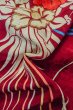 Photo13: P0312F Antique Japanese kimono Dark Red HAORI short jacket for women / Silk. Chrysanthemum (Grade B) (13)