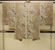 Photo2: P0312G Antique Japanese kimono Grayish Brown HAORI short jacket for women / Silk. Ivy (Grade C) (2)