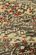 Photo3: P0312H Antique Japanese kimono Ivory HAORI short jacket for women / Silk. MOMIJI maple leaf (Grade C) (3)
