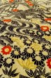 Photo8: P0312H Antique Japanese kimono Ivory HAORI short jacket for women / Silk. MOMIJI maple leaf (Grade C) (8)