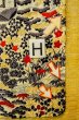 Photo21: P0312H Antique Japanese kimono Ivory HAORI short jacket for women / Silk. MOMIJI maple leaf (Grade C) (21)