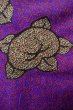 Photo7: P0312K Antique Japanese kimono Vivid Purple HAORI short jacket for women / Silk. TACHIBANA orange (Grade B) (7)