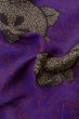 Photo12: P0312K Antique Japanese kimono Vivid Purple HAORI short jacket for women / Silk. TACHIBANA orange (Grade B) (12)