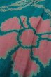 Photo8: P0312L Antique Japanese kimono Dark Light Blue HAORI short jacket for women / Silk. Flower (Grade C) (8)