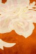 Photo8: P0312N Antique Japanese kimono Reddish Orange HAORI short jacket for women / Silk. Chinese flower (Grade C) (8)