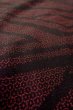 Photo10: Mint P0408A Vintage Japanese kimono Black TSUMUGI pongee for women / Silk. Tortoise-shell pattern(Hexagonal pattern) (Grade A) (10)