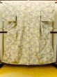 Photo2: P0408B Vintage Japanese kimono Ivory TSUMUGI pongee for women / Silk. Stream (Grade B) (2)