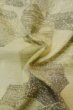 Photo11: P0408B Vintage Japanese kimono Ivory TSUMUGI pongee for women / Silk. Stream (Grade B) (11)