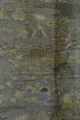 Photo4: Mint P0408C Vintage Japanese kimono Gray TSUMUGI pongee for women / Silk. Flower (Grade A) (4)