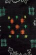 Photo7: Mint P0408F Vintage Japanese kimono Black TSUMUGI pongee for women / Silk. Peony (Grade A) (7)