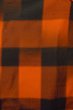 Photo1: P0408H Vintage Japanese kimono Red TSUMUGI pongee for women / Silk. Plaid Checks (Grade B) (1)